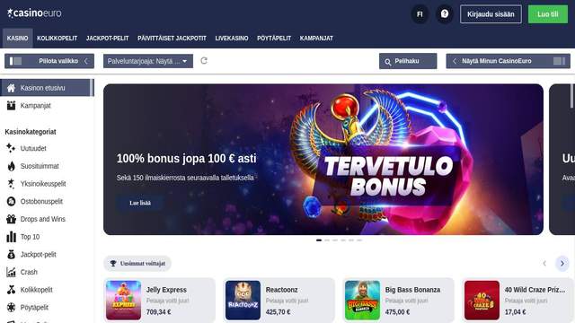 CasinoEuro casino screenshot